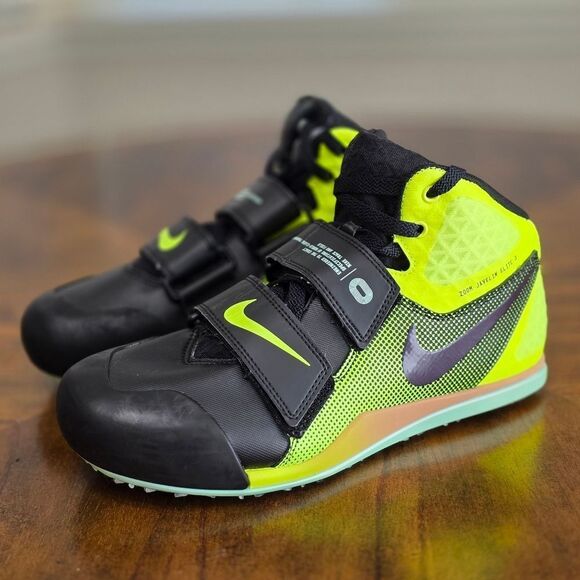 Nike Zoom Javelin Elite 3 Track & Field Spikes Shoes Black Volt 10.5 DV9193-001 - Picture 16 of 16